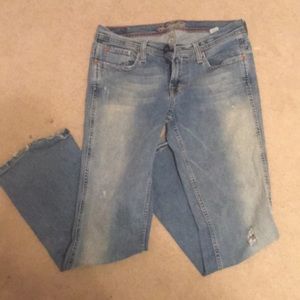 American Eagle bootcut ripped jeans